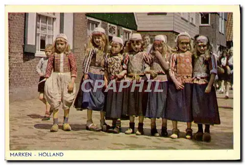 Cartes postales Marken Holland Enfants Folklore
