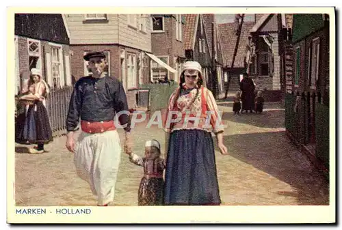 Cartes postales Marken Holland Folklore
