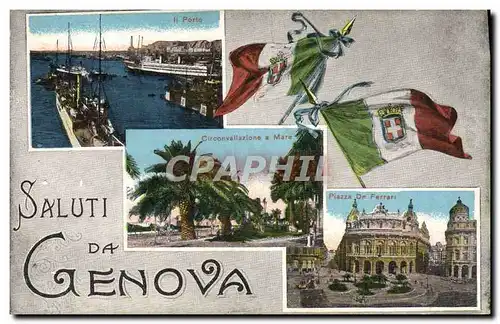 Cartes postales Genova Saluti