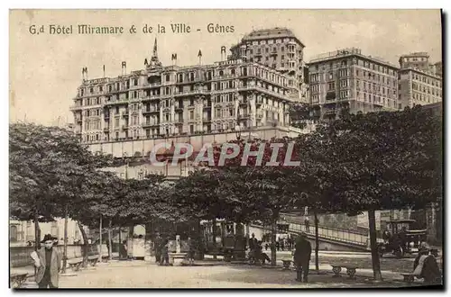 Cartes postales Hotel Miramare de La Ville Genes