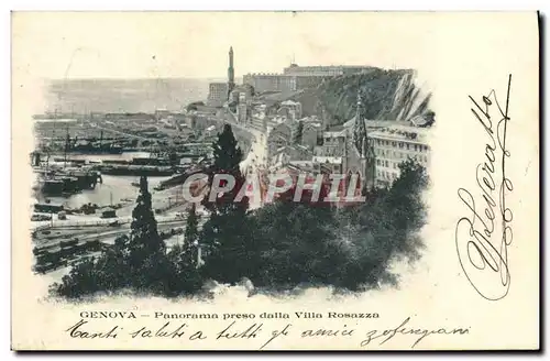 Cartes postales Genova Panorama Preso Dalla Villa Rosazza