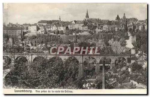 Ansichtskarte AK Luxembourg Vue Prise de la Route de Treves