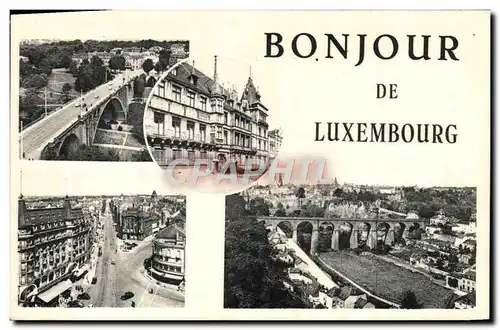 Cartes postales Luxembourg Bonjour