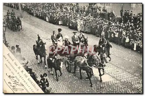 Cartes postales Bezoek van HM de Koningin Amsterdam September 1910