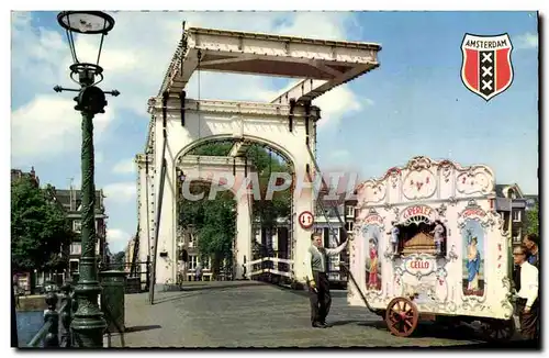 Cartes postales moderne Amsterdam Draaiorgel Orgue de barbarie