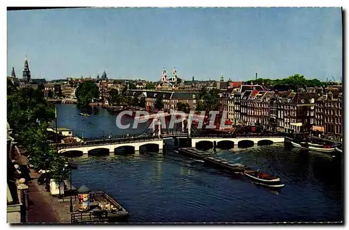 Cartes postales moderne Amsterdam Magere Brug over de Amstel