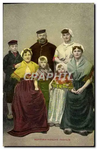 Cartes postales Scheveningsche Familie Folklore