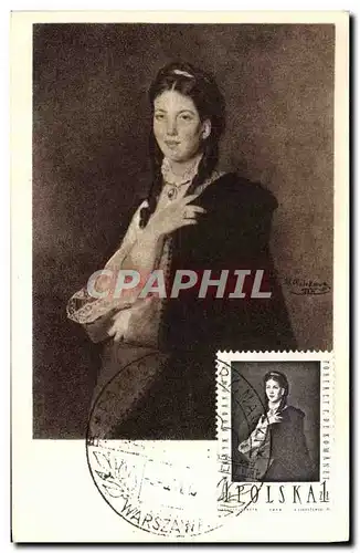 CARTE MAXIMUM Muzeum Narodowe W Warszawie Henryk Rodakowski 1823 1894 Romanet Pologne Poland Polska