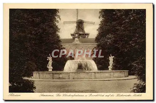 Cartes postales Potsdam Moulin a vent