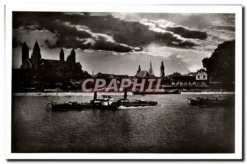 Cartes postales moderne Speyer Adend Am Rhein Bateau