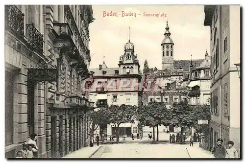 Cartes postales Baden Baden Sonnenplatz Central Hotel