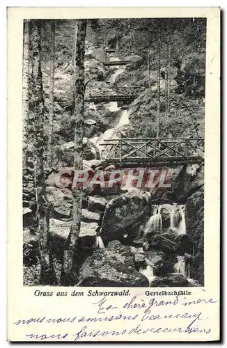 Cartes postales Gruss Aus Dem Schwarzwald Gertellbachfalle