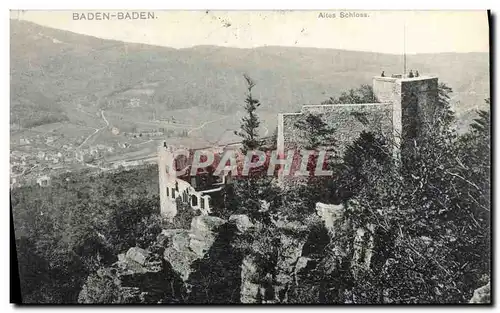 Cartes postales Baden Baden Altes Schloss