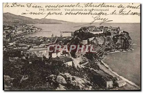 Cartes postales Monaco Vue Generale de la Principaute