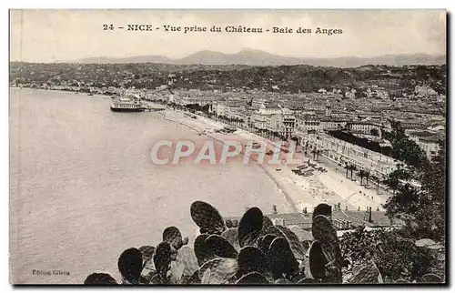 Cartes postales Nice Vue Prise du chateau Baie Des Anges