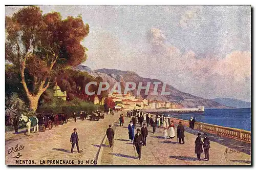 Cartes postales Menton La promenade du Midi