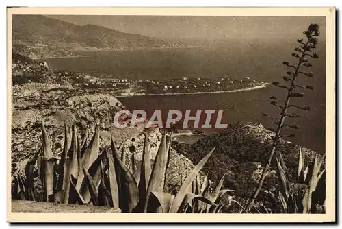 Cartes postales Le Cap Martin vu du Rond Point de la Turbie