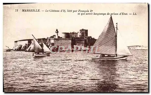 Cartes postales Marseille Le Chateau d&#39If Bateaux