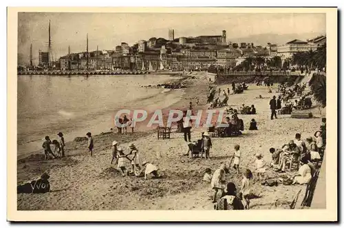 Cartes postales Cannes La Plage et le Mont Chevalier