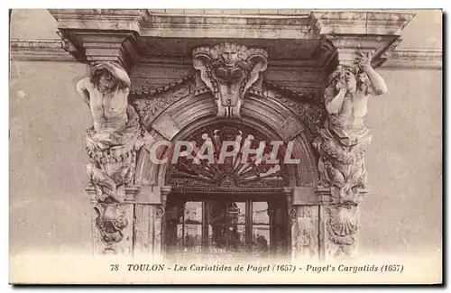 Cartes postales Toulon Les Cariatides de Puget