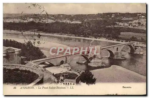 Cartes postales Avignon Le Pont Saint Benezet