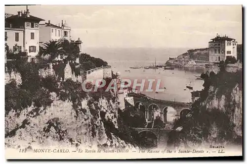 Cartes postales Monte Carlo Le Ravin de Sainte Devote