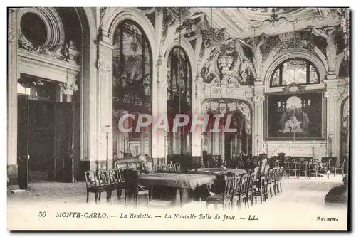 Cartes postales Monte Carlo La nouvelle salle de jeux