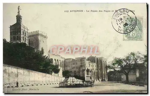 Cartes postales Avignon Le palais des papes Notre Dame des Doms