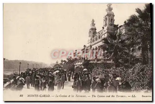 Cartes postales Monte Carlo Le Casino et les terrasses