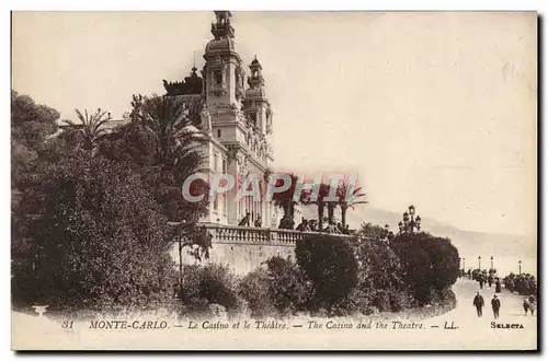 Cartes postales Monte Carlo Casino et le Theatre