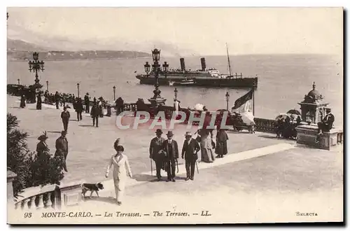 Cartes postales Monte Carlo Casino Les Terrasses Bateau