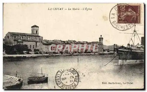 Cartes postales La Ciotat La mairie Bateau