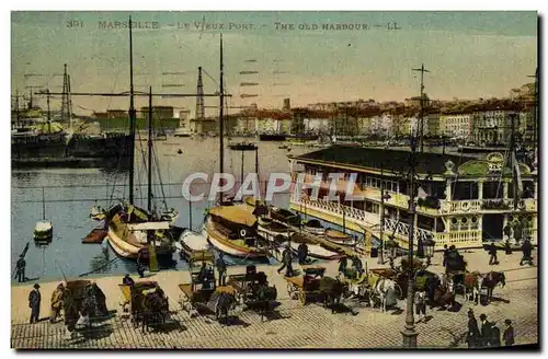 Cartes postales Marseille Le Vieux Port Bateaux