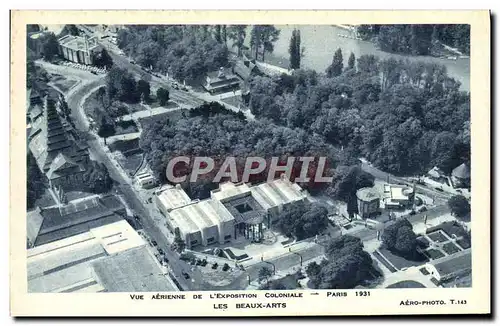 Cartes postales Exposition Coloniale Internationale De Paris 1931 Vue aerienne Les Beaux ARts