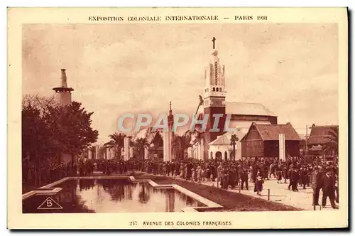 Cartes postales Exposition Coloniale Internationale De Paris 1931 Avenue des Colonies Francaises