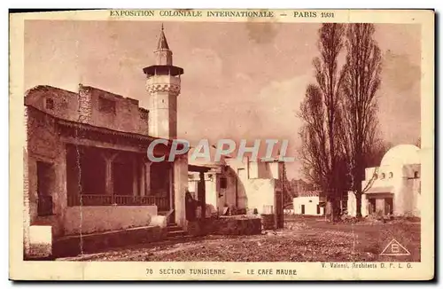 Cartes postales Exposition Coloniale Internationale Paris 1931 Section tunisienne Le cafe maure