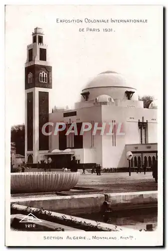 Cartes postales Exposition Coloniale Internationale Paris 1931 Section Algerie