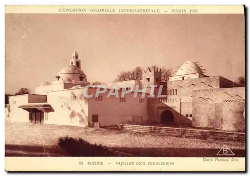 Cartes postales Exposition Coloniale Internationale Paris 1931 Algerie Pavillon Cote sud algerien