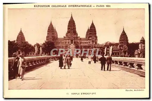 Cartes postales Exposition Coloniale Internationale Paris 1931 Temple d&#39Angkor Vat