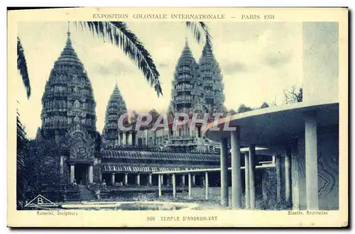 Cartes postales Exposition Coloniale Internationale Paris 1931 Temple d&#39Angkor Vat