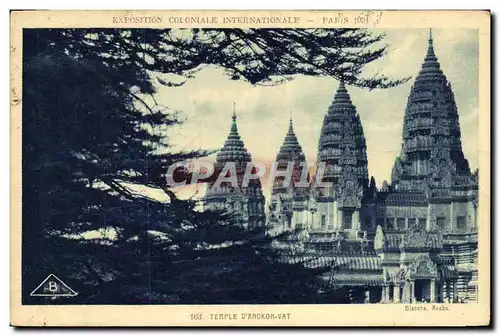 Cartes postales Exposition Coloniale Internationale Paris 1931 Temple d&#39Angkor Vat