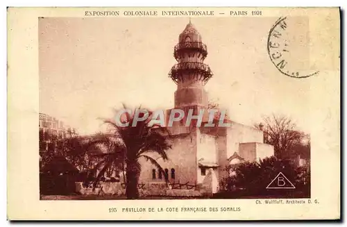 Ansichtskarte AK Exposition Coloniale Internationale Paris 1931 Pavillon de la Cote Francaise des Somalis