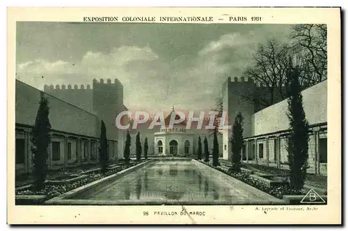 Cartes postales Exposition Coloniale Internationale Paris 1931 Pavillon du Maroc