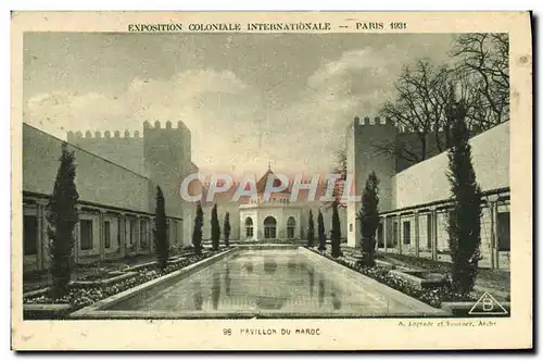 Cartes postales Exposition Coloniale Internationale Paris 1931 Pavillon du Maroc