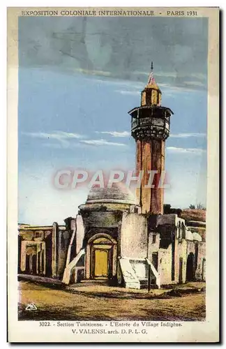 Ansichtskarte AK Exposition Coloniale Internationale Paris 1931 Section tunisienne Entree du village indigene