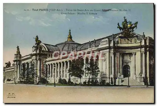 Cartes postales Tout Paris Palais Des Beaux Arts Ou Grand Palais Avenue Nicolas II