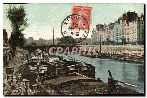 Ansichtskarte AK Paris Pont Neuf Petit Bras De La Seine Bateaux