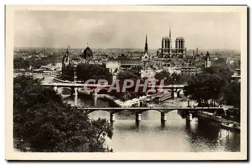 Cartes postales moderne Paris En Flanant La Cite Notre Dame Et Le Ponts