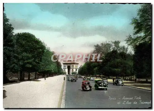 Ansichtskarte AK Paris Foch Avenue et l&#39Arc de TRiomphe