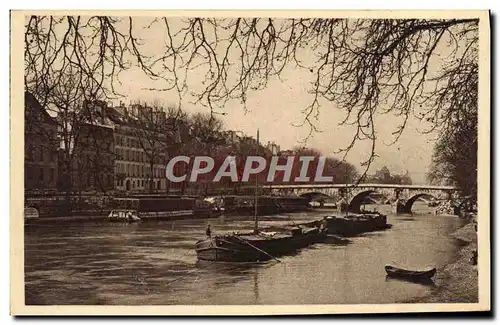 Ansichtskarte AK Paris La Seine Au Pont Marie